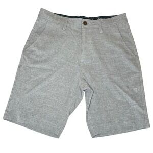 Vissla Hybrid Walkshorts Mens 30 Grey Upcycled Stretch Surfboard Shorts M201GFIN